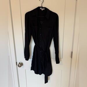 Black Portofino Shirt Dress